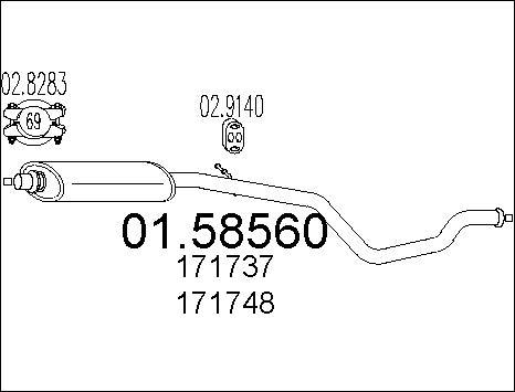 MTS 01.58560 - Средно гърне vvparts.bg