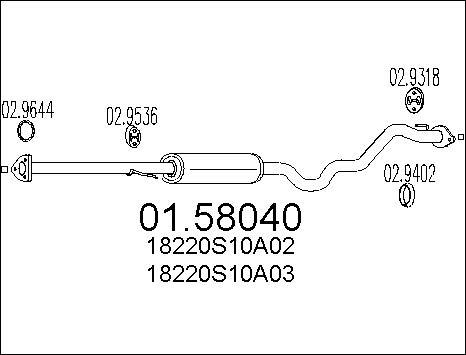 MTS 01.58040 - Средно гърне vvparts.bg