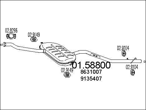 MTS 01.58800 - Средно гърне vvparts.bg