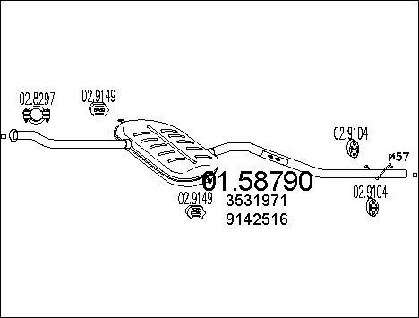 MTS 01.58790 - Средно гърне vvparts.bg