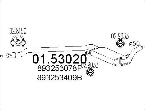 MTS 01.53020 - Средно гърне vvparts.bg