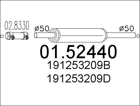 MTS 01.52440 - Средно гърне vvparts.bg