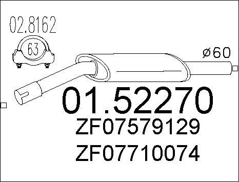 MTS 01.52270 - Средно гърне vvparts.bg