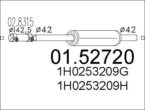 MTS 01.52720 - Средно гърне vvparts.bg