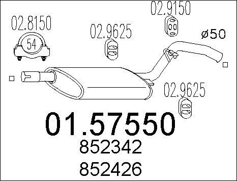 MTS 01.57550 - Средно гърне vvparts.bg