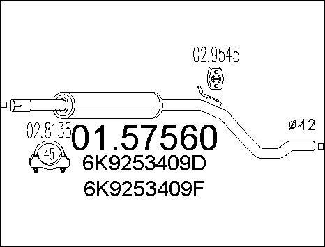 MTS 01.57560 - Средно гърне vvparts.bg