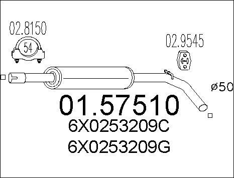 MTS 01.57510 - Средно гърне vvparts.bg