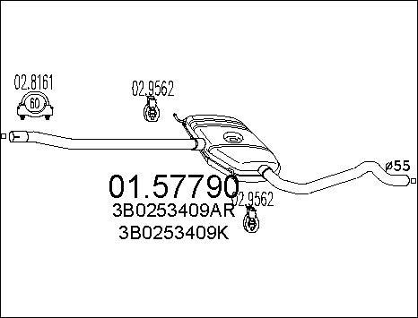 MTS 01.57790 - Средно гърне vvparts.bg