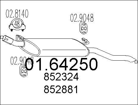 MTS 01.64250 - Крайно гърне vvparts.bg