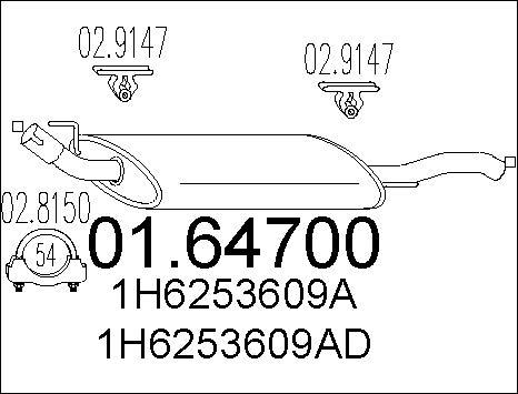 MTS 01.64700 - Крайно гърне vvparts.bg