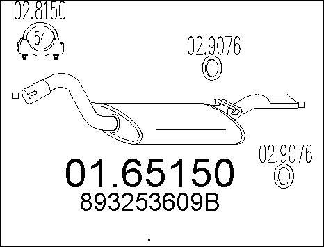 MTS 01.65150 - Крайно гърне vvparts.bg