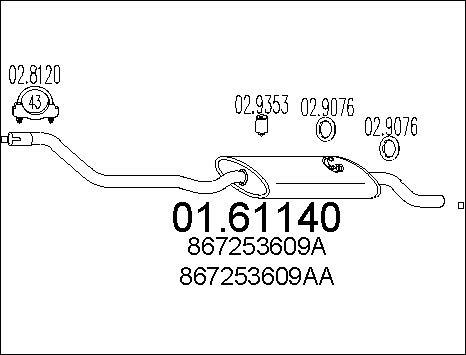 MTS 01.61140 - Крайно гърне vvparts.bg