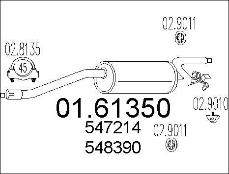 MTS 01.61350 - Крайно гърне vvparts.bg