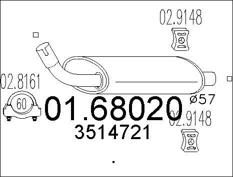 MTS 01.68020 - Крайно гърне vvparts.bg