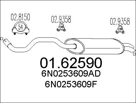 MTS 01.62590 - Крайно гърне vvparts.bg