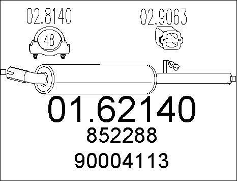 MTS 01.62140 - Крайно гърне vvparts.bg