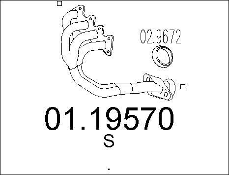 MTS 01.19570 - Изпускателна тръба vvparts.bg