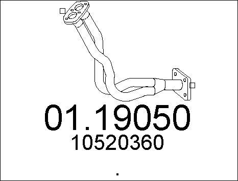 MTS 01.19050 - Изпускателна тръба vvparts.bg