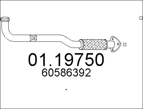 MTS 01.19750 - Изпускателна тръба vvparts.bg