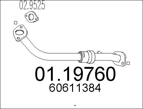 MTS 01.19760 - Изпускателна тръба vvparts.bg