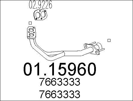 MTS 01.15960 - Изпускателна тръба vvparts.bg