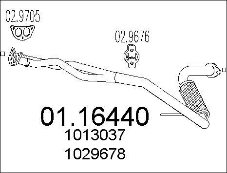 MTS 01.16440 - Изпускателна тръба vvparts.bg