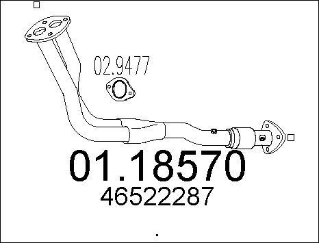 MTS 01.18570 - Изпускателна тръба vvparts.bg