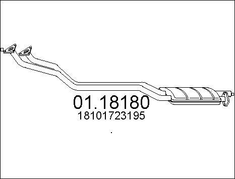 MTS 01.18180 - Изпускателна тръба vvparts.bg