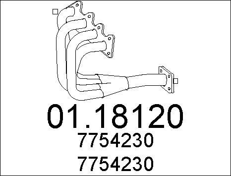 MTS 01.18120 - Изпускателна тръба vvparts.bg