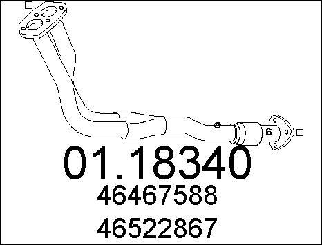 MTS 01.18340 - Изпускателна тръба vvparts.bg