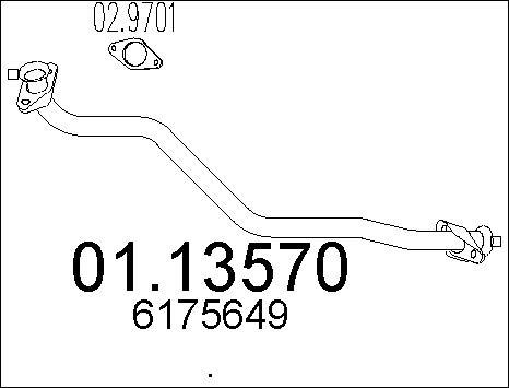 MTS 01.13570 - Изпускателна тръба vvparts.bg