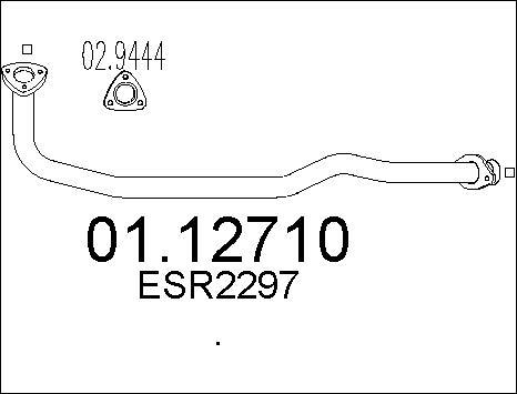 MTS 01.12710 - Изпускателна тръба vvparts.bg