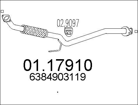 MTS 01.17910 - Изпускателна тръба vvparts.bg