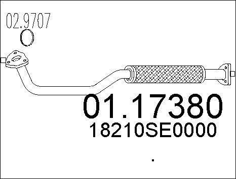 MTS 01.17380 - Изпускателна тръба vvparts.bg