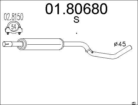 MTS 01.80680 - Средно гърне vvparts.bg