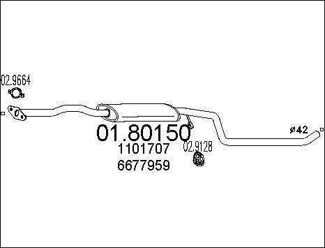 MTS 01.80150 - Средно гърне vvparts.bg