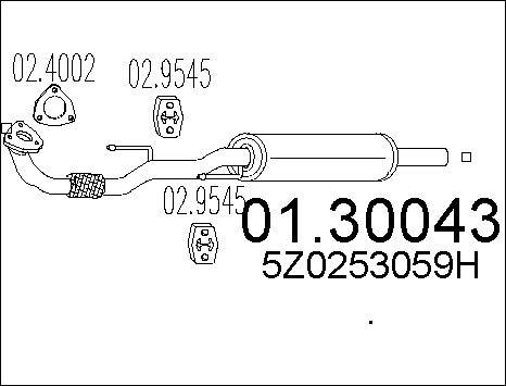 MTS 01.30043 - Предно гърне vvparts.bg