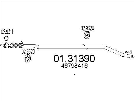 MTS 01.31390 - Предно гърне vvparts.bg