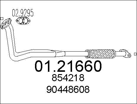 MTS 01.21660 - Изпускателна тръба vvparts.bg