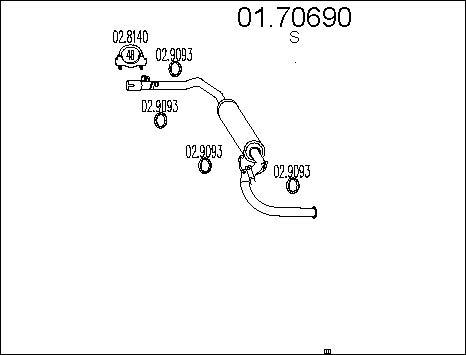 MTS 01.70690 - Изпускателна тръба vvparts.bg