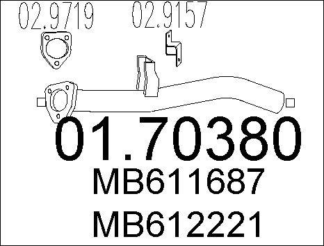 MTS 01.70380 - Изпускателна тръба vvparts.bg