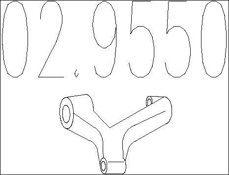 MTS 02.9550 - Скоба, изпускателна система vvparts.bg