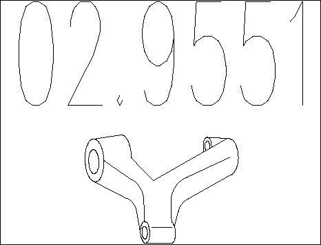 MTS 02.9551 - Скоба, изпускателна система vvparts.bg