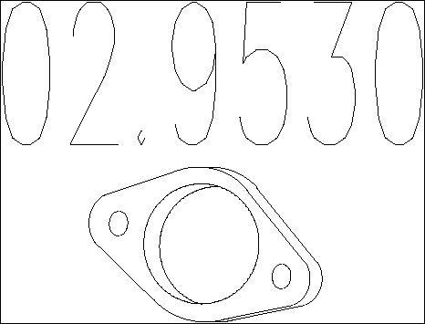 MTS 02.9530 - Уплътнение, изпускателни тръби vvparts.bg