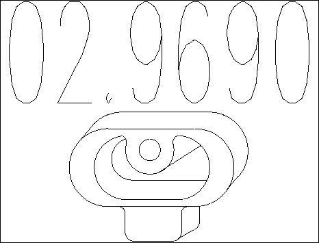 MTS 02.9690 - Скоба, изпускателна система vvparts.bg