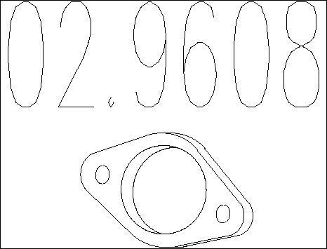 MTS 02.9608 - Уплътнение, изпускателни тръби vvparts.bg