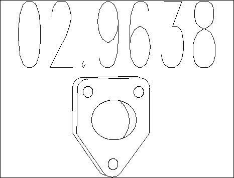 MTS 02.9638 - Уплътнение, изпускателни тръби vvparts.bg