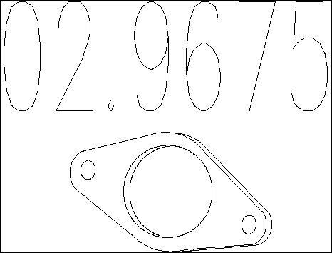 MTS 02.9675 - Уплътнение, изпускателни тръби vvparts.bg