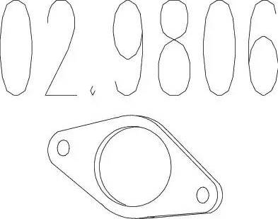 MTS 02.9806 - Уплътнение, изпускателни тръби vvparts.bg