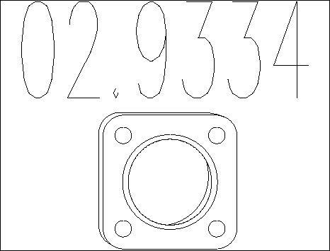 MTS 02.9334 - Уплътнение, изпускателни тръби vvparts.bg